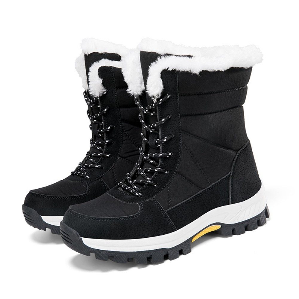 HUSK'SWARE Schneeschuhe warm gefütterte Schneestiefel (Warme Wanderschuhe, High-Top-Schuhe), Warmes Innenfutter