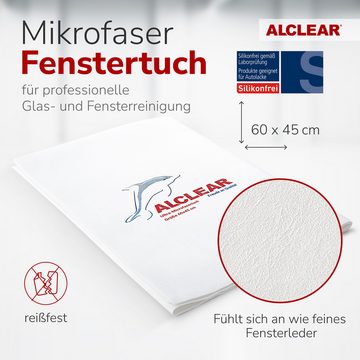 ALCLEAR 950002_5 Ultra-Microfaser Fenstertuch streifenfrei 60x45 cm Mikrofasertuch (70% Polyester, 30% Polyamid, 45x60 cm)
