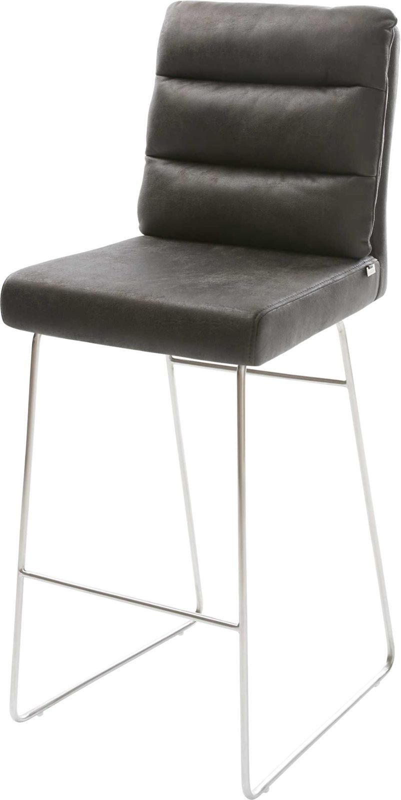 DELIFE Barhocker Pela-Flex, Kufengestell Edelstahl Vintage günstig online kaufen