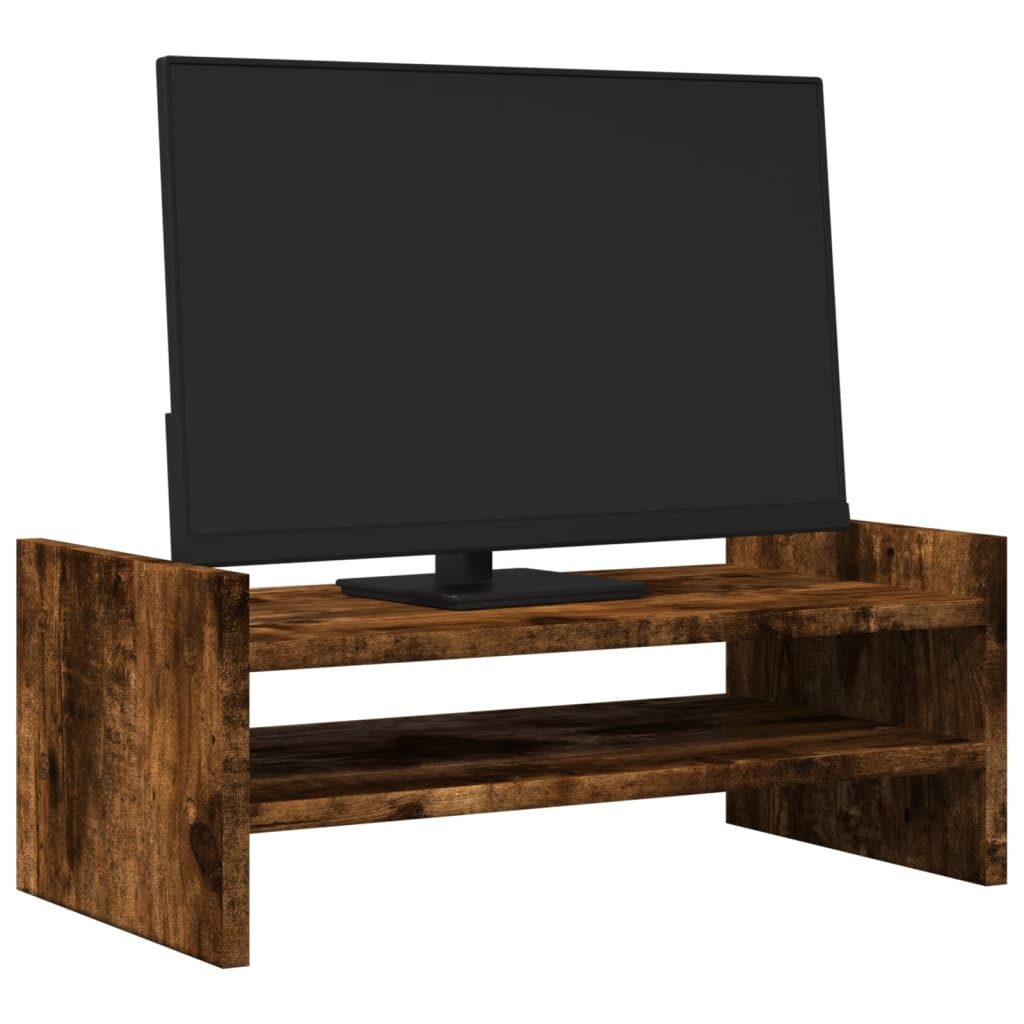 vidaXL Computertisch Monitorständer Räuchereiche 50x27x20 cm günstig online kaufen