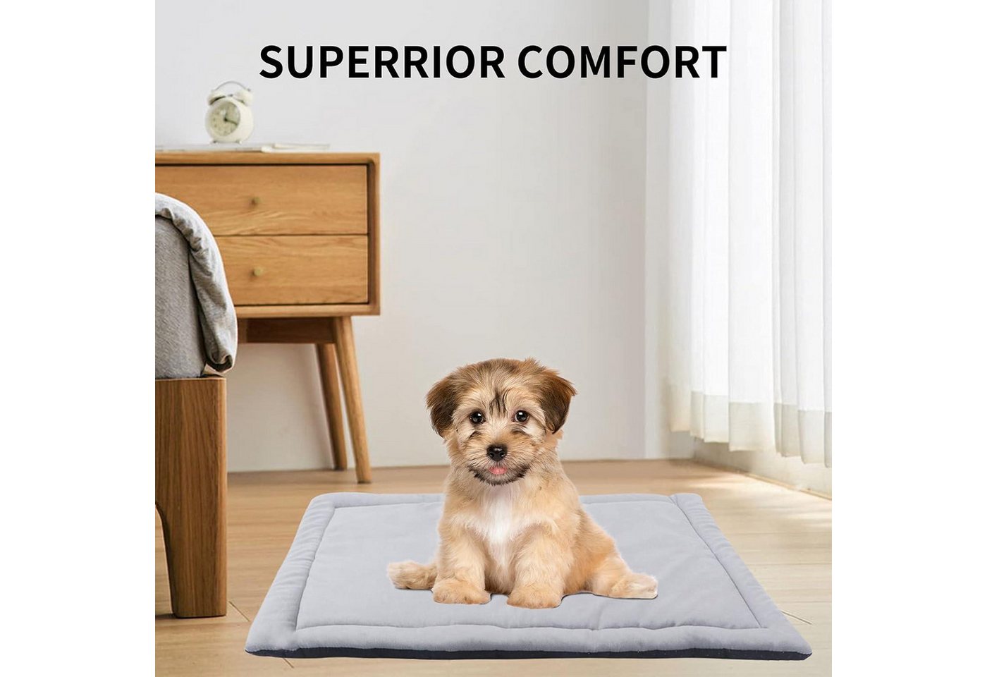 Thumbnail - LuxusKollektion Schutzkragen Hundematte Hundekissen Weich warm Rutschfest Waschbar Plüsch