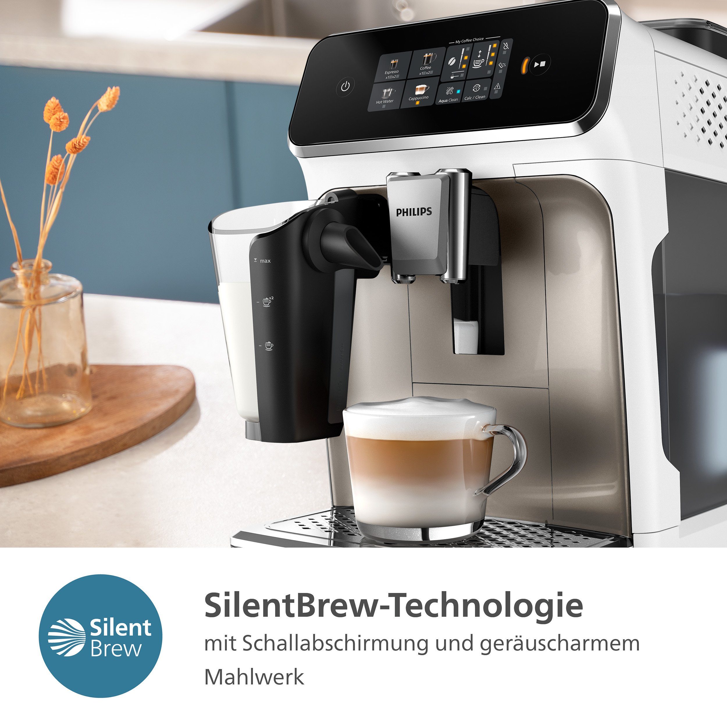 Philips Kaffeevollautomat EP2333/40 2300 Series, 4 Kaffeespezialitäten, mit LatteGo-Milchsystem – Bild 5 von 5