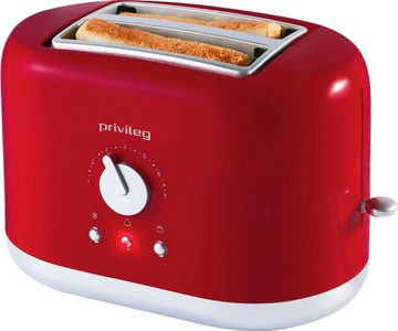 Privileg Toaster PT2870RPH, 2 kurze Schlitze, 870 W
