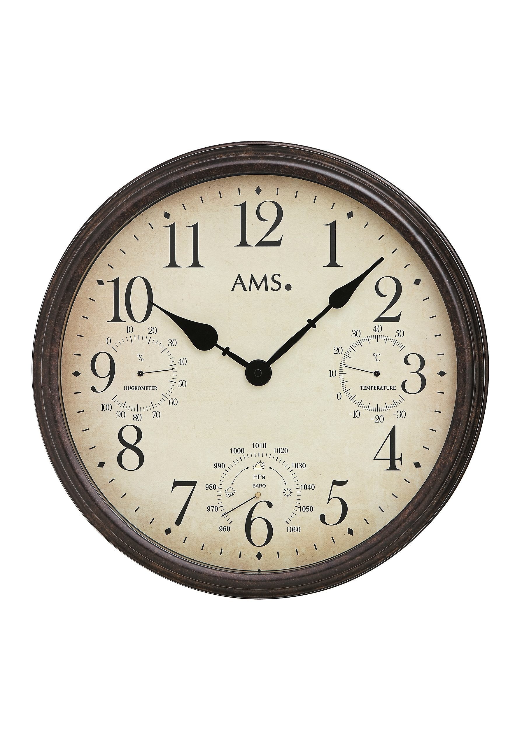 AMS Wanduhr W9463 (Quarzuhr,Wohnzimmer,Esszimmer,Küche,Arbeitszimmer,Büro,Flur)