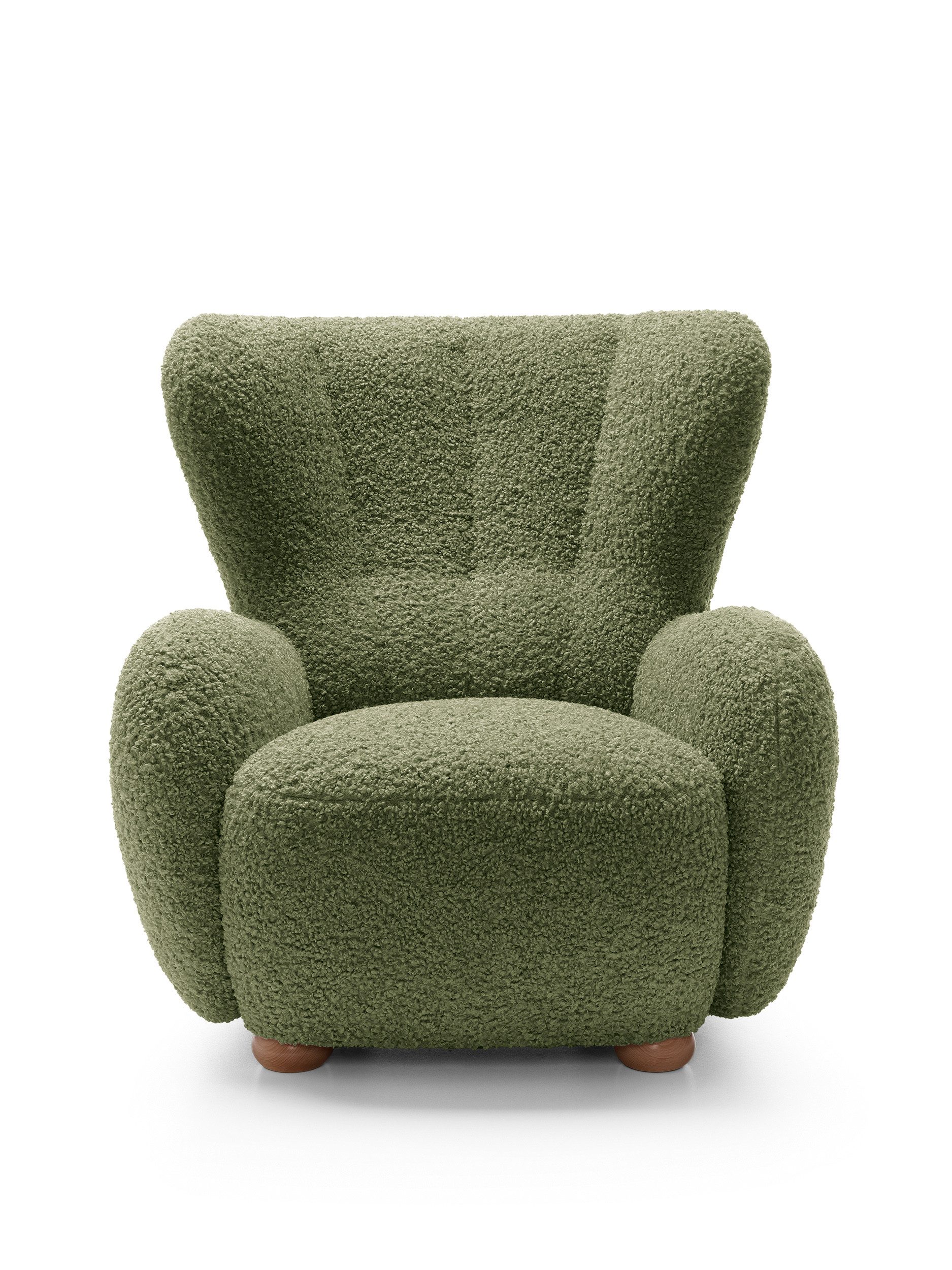 Goldstoff Sessel HUGSY Relaxsessel Boucle mit günstig online kaufen