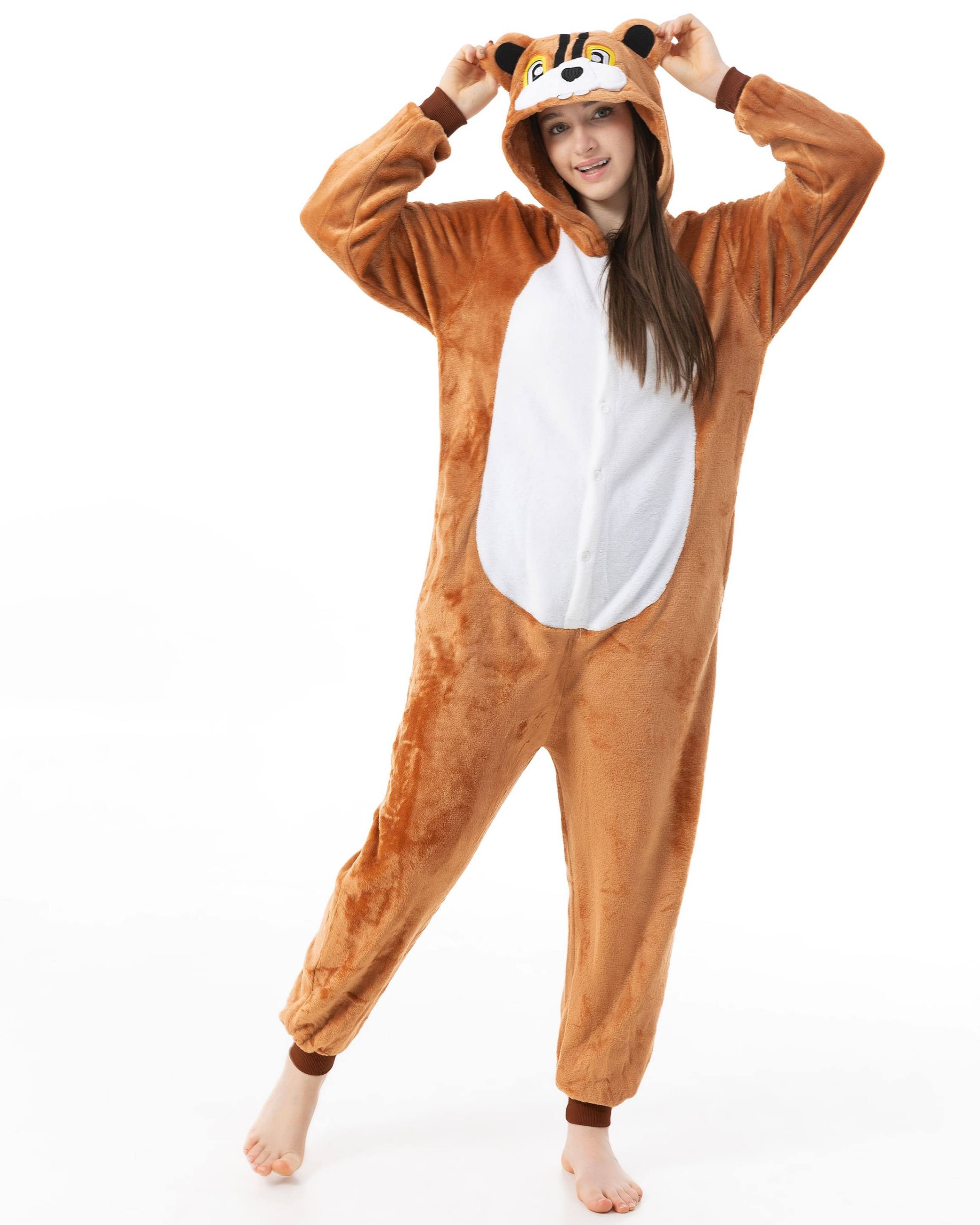 Katara Partyanzug Waldtiere Jumpsuit Kostüm Overall Erwachsene S-XL, Karnev günstig online kaufen