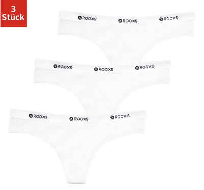 ROOXS Tanga Unterwäsche Damen String Unterhosen (3-St) Baumwolle Tanga