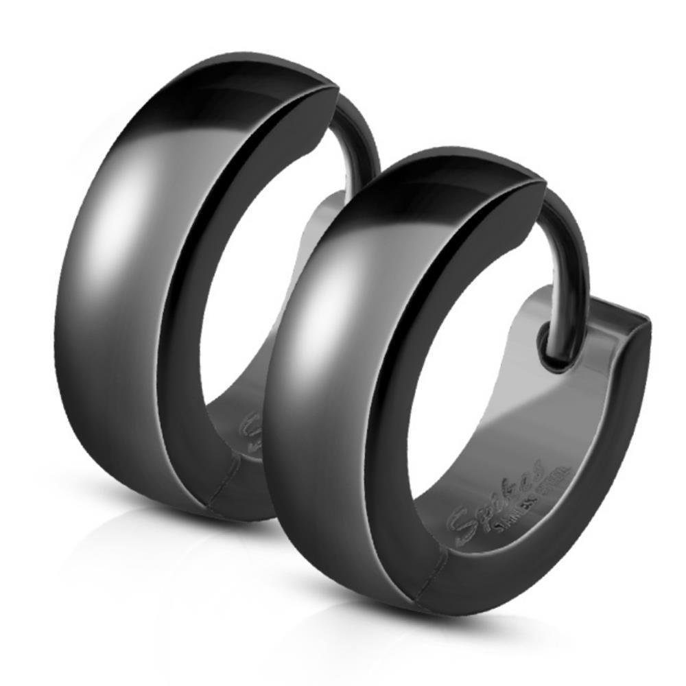 BUNGSA Серьги-кольца-Set Серьги-кольца 4mm aus Edelstahl Unisex (1 Paar (2 Stück), 2-tlg), Ohrschmuck Серьги
