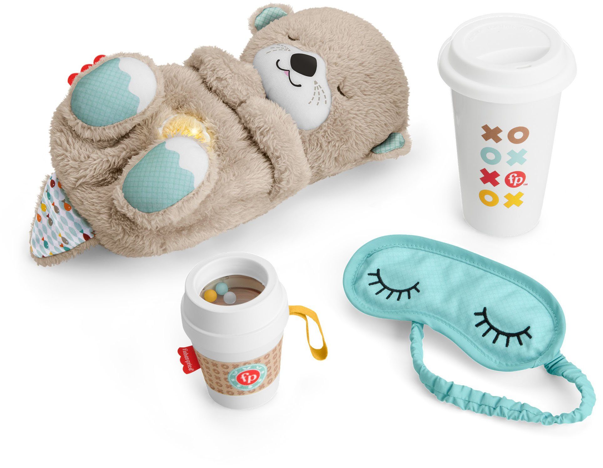 Fisher-Price® Plüschfigur »Schlummer-Otter Geschenkset« (Set, 4-St