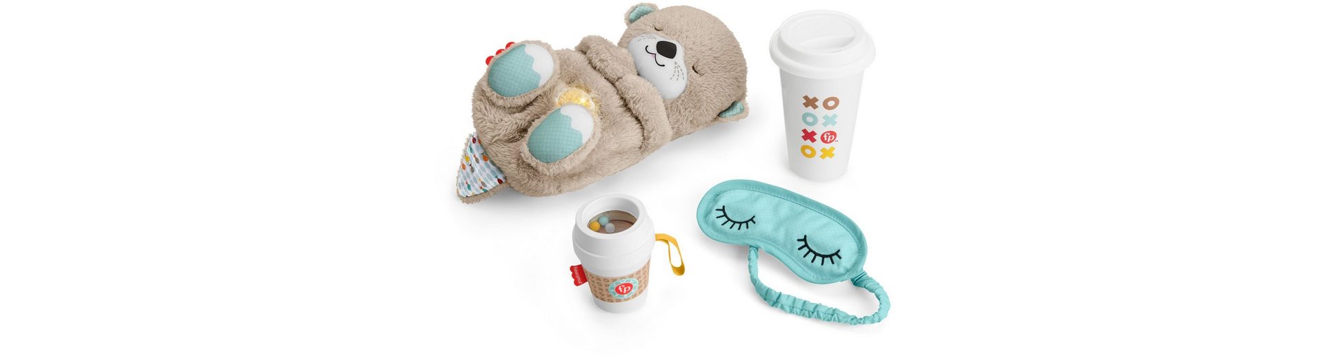 Fisher-Price® Plüschfigur »Schlummer-Otter Geschenkset« (Set, 4-St