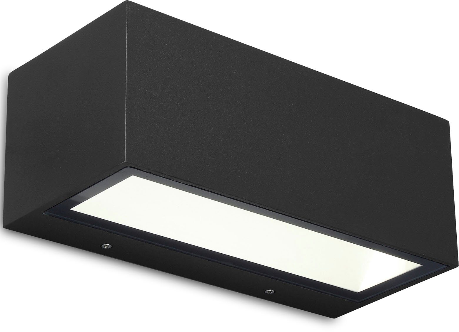 LUTEC LED Außen-Wandleuchte integriert, LED Warmweiß fest GEMINI
