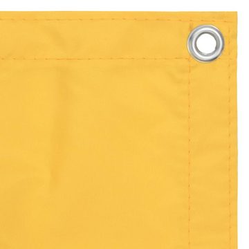 furnicato Sonnenschirm Balkon-Sichtschutz Gelb 75x300 cm Oxford-Gewebe
