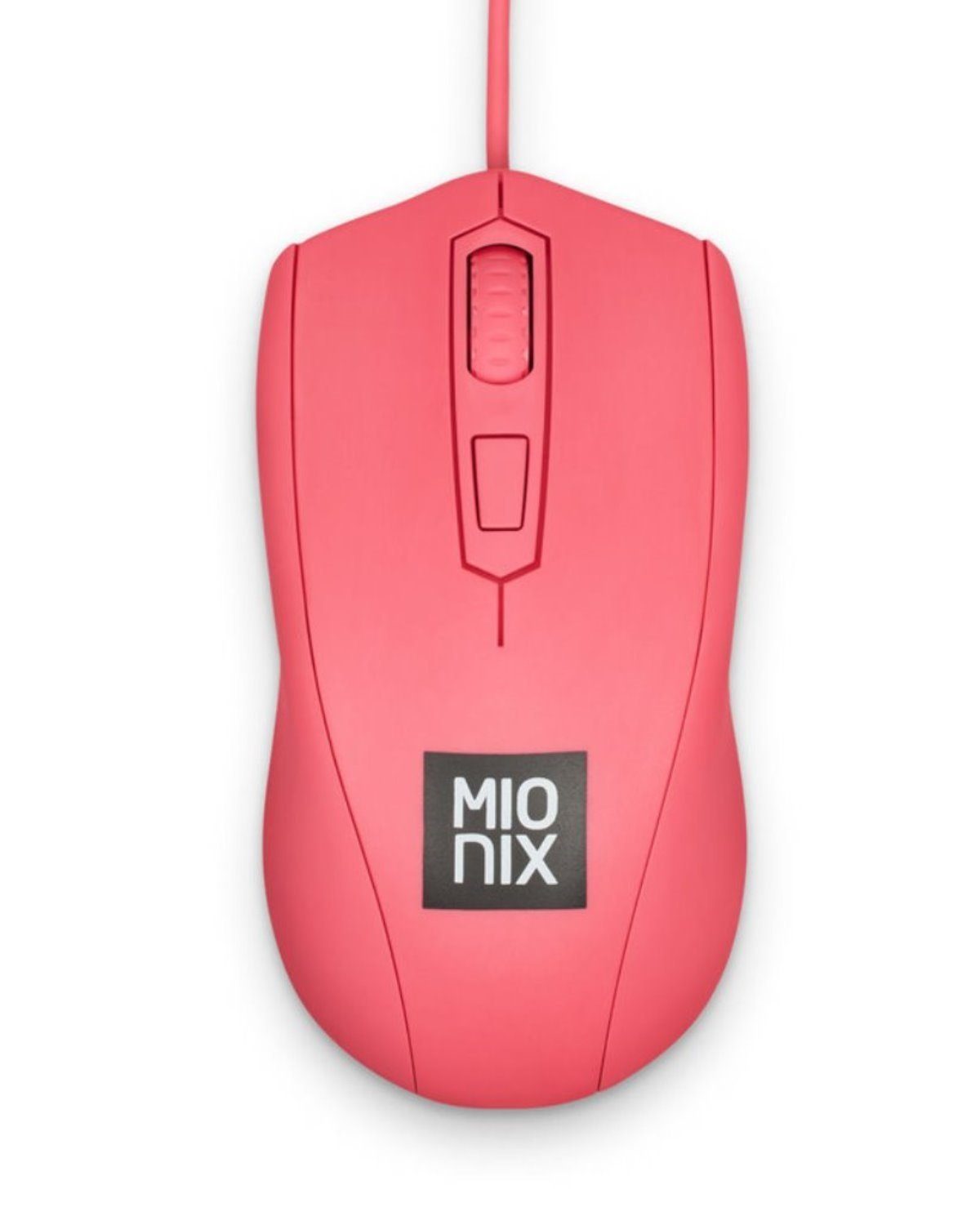 MIONIX Gaming + Artists Maus Avior Frosting Pink Optisch Mäuse (für Rechts- und Linkshänder RGB LED-Mausrad 5000 DPI optischer Sensor)