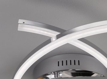 FISCHER & HONSEL LED Deckenleuchte Visby, Dimmfunktion, LED fest integriert, Warmweiß