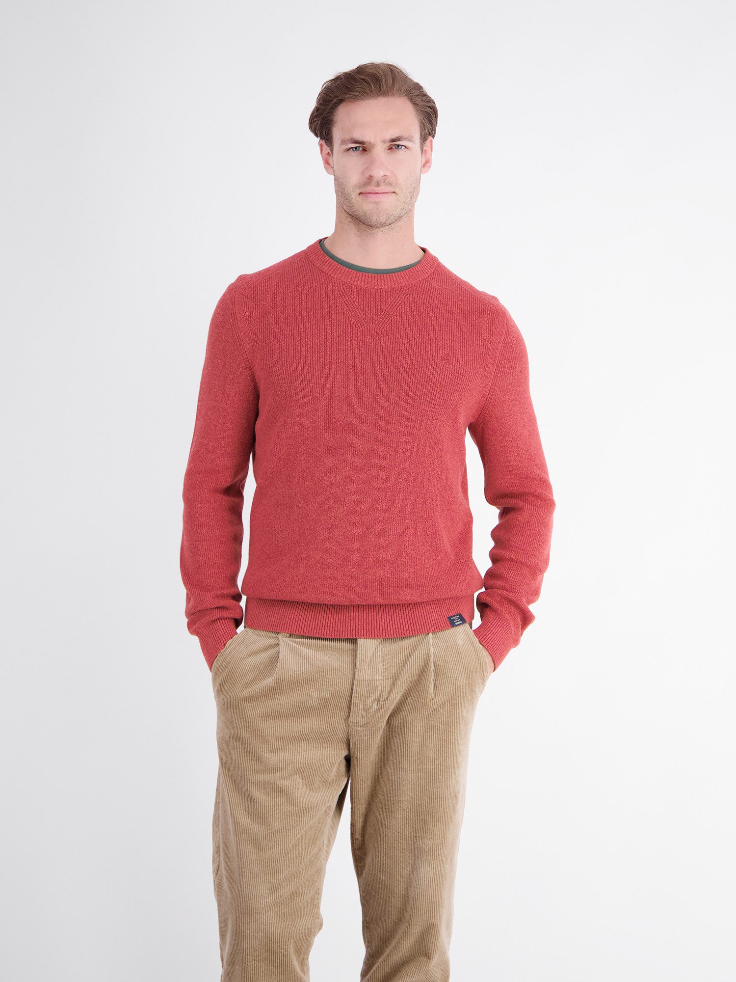LERROS Strickpullover Stilvoller Strickpullover mit bequemem Rundhalsauschnitt