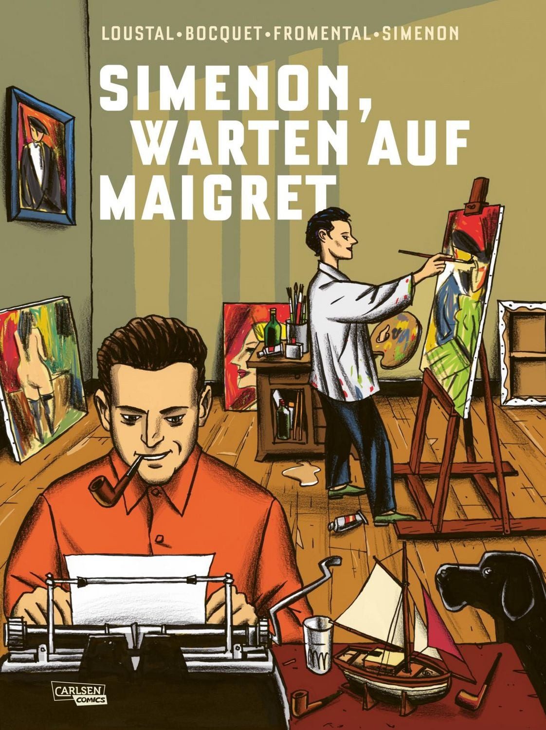 Simenon, Warten auf Maigret / Jean-Luc Fromental, Jose-Louis Bocquet, John Simenon, Eindrucksvolle Graphic Novel über den angehenden Schriftsteller Georges Simenon