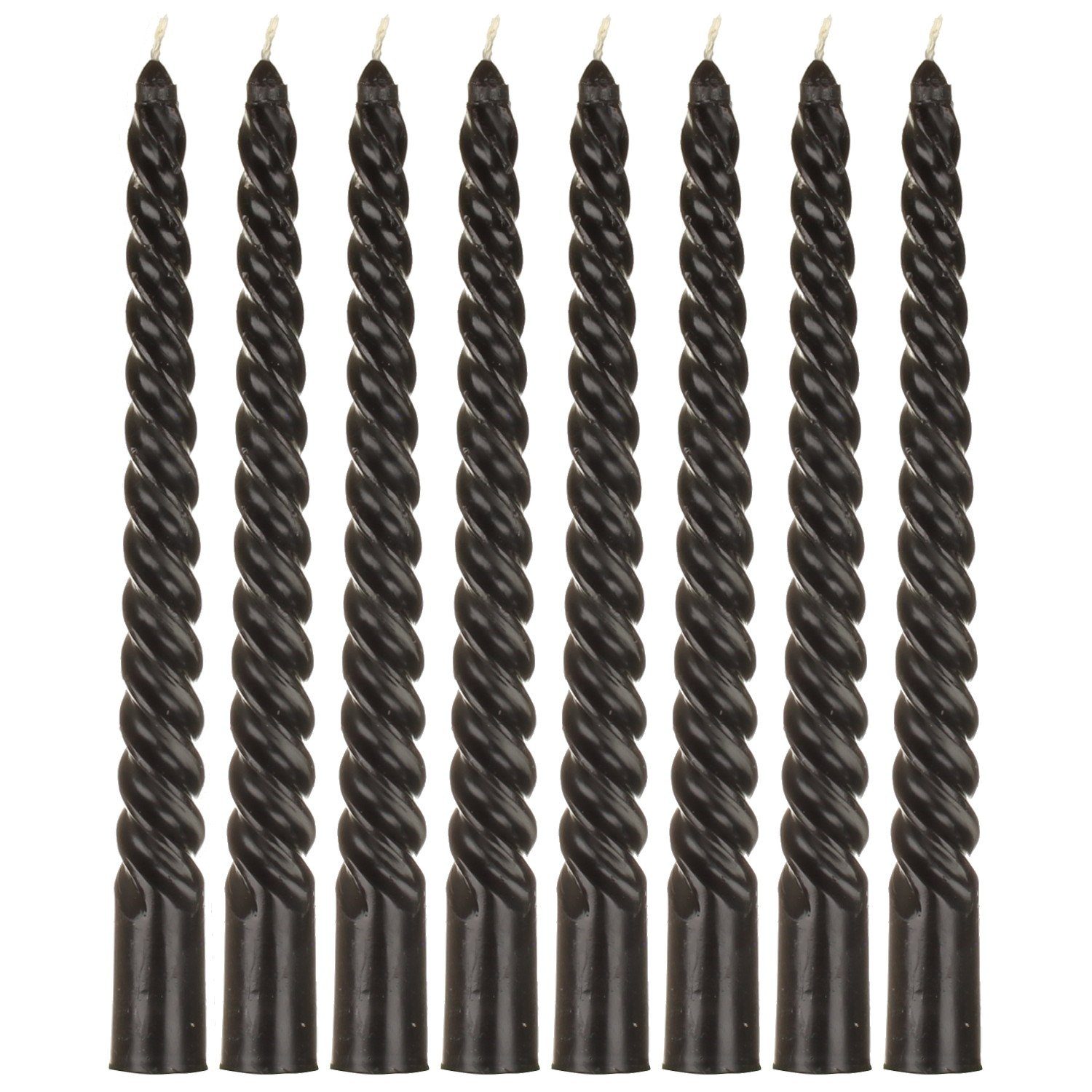 Macosa Home Tafelkerze 8 Stück Spirale edle Spiralkerzen schwarz Stabkerzen günstig online kaufen