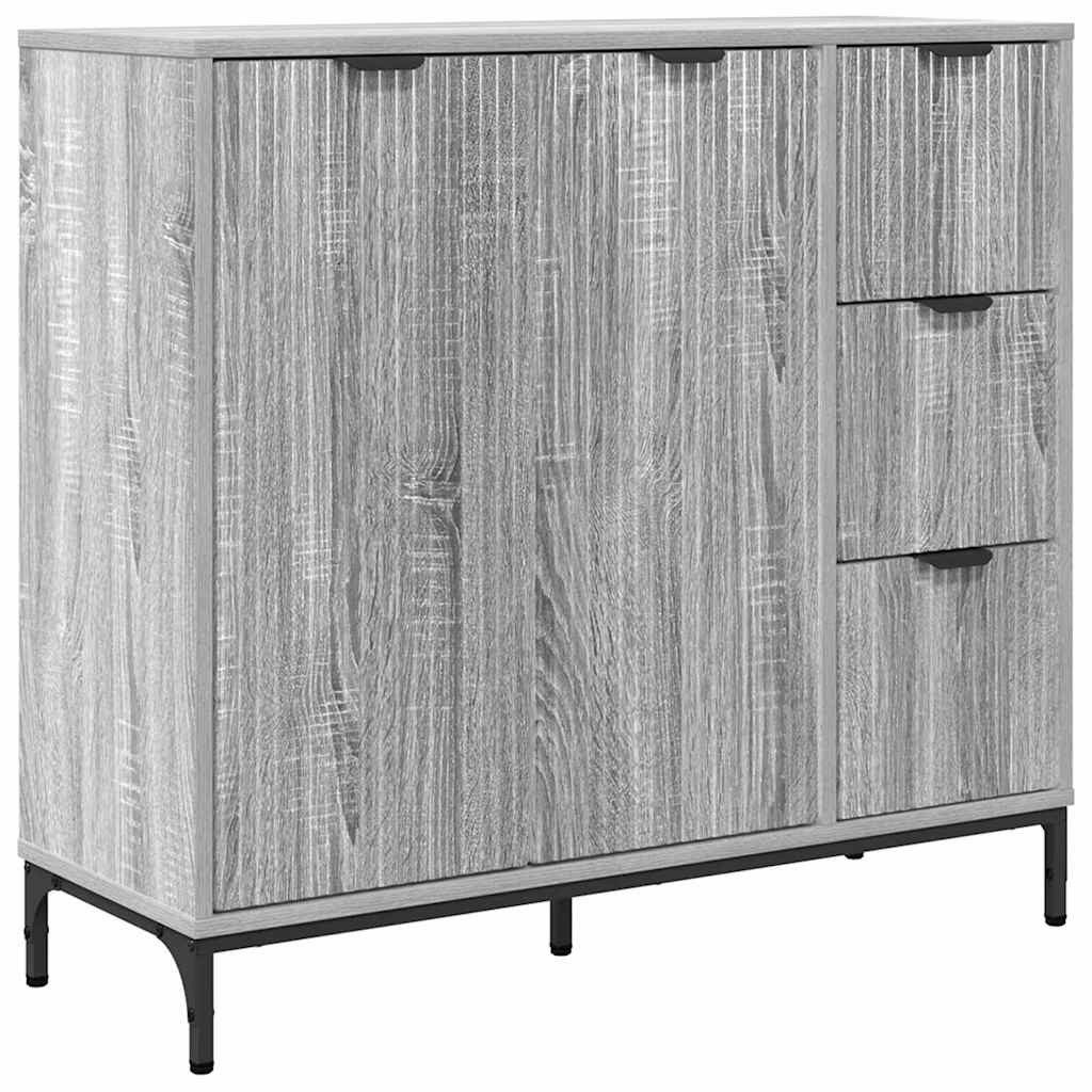 vidaXL Sideboard Sideboard Grau Sonoma 89,5 günstig online kaufen