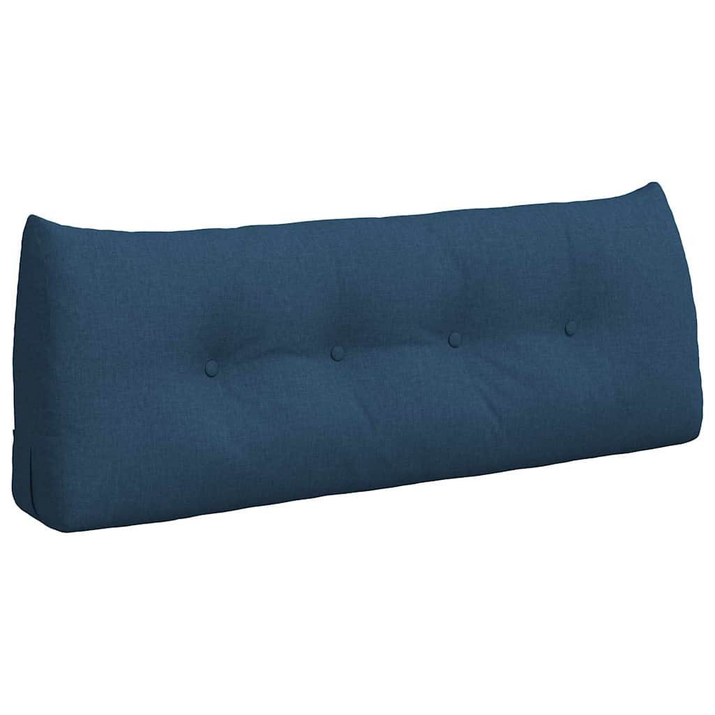 vidaXL Rückenkissen Rücken Kissen Blau 120 x 24 x 50 cm Stoff, 1-tlg.