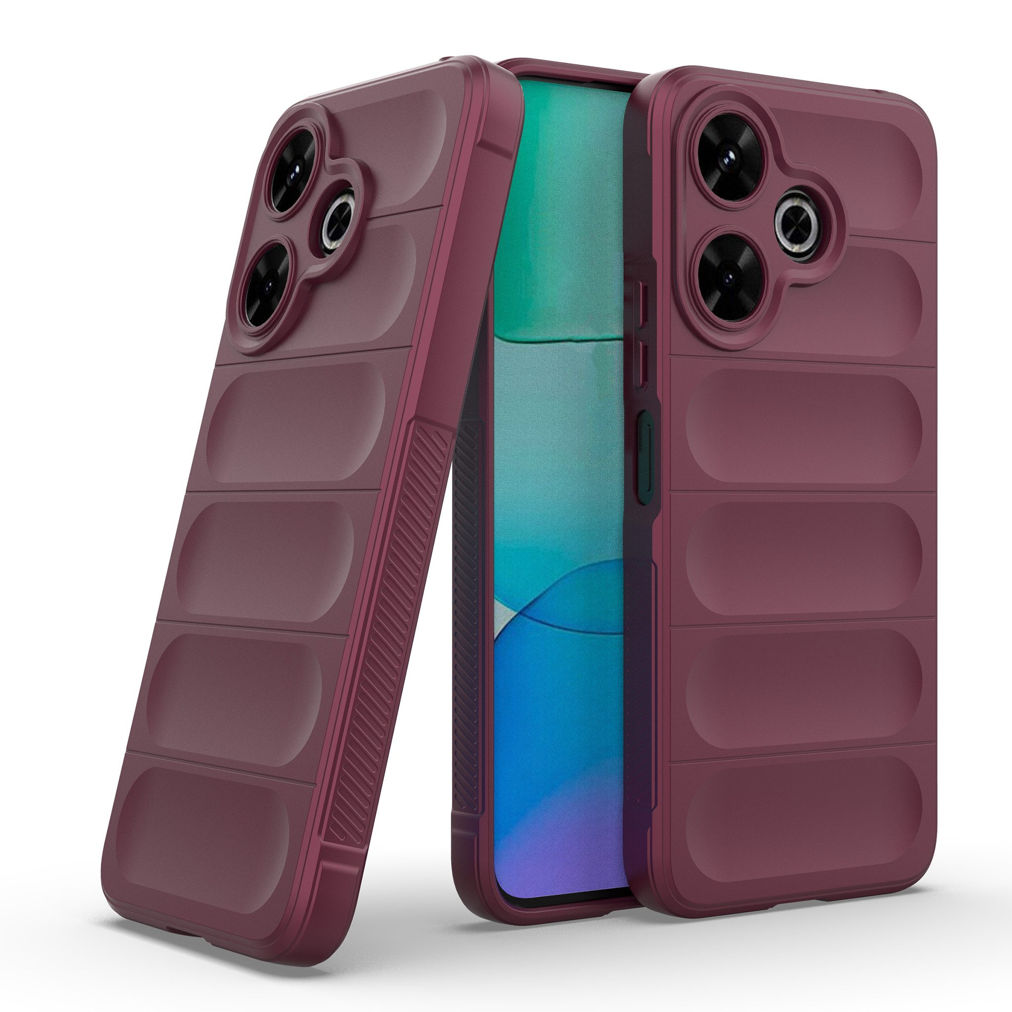 Tec-Expert Handyhülle Cover Hülle für Xiaomi Redmi 13 6.79 Zoll, 6.79", Case mit Griffzonen und Mikrofaser Inlay