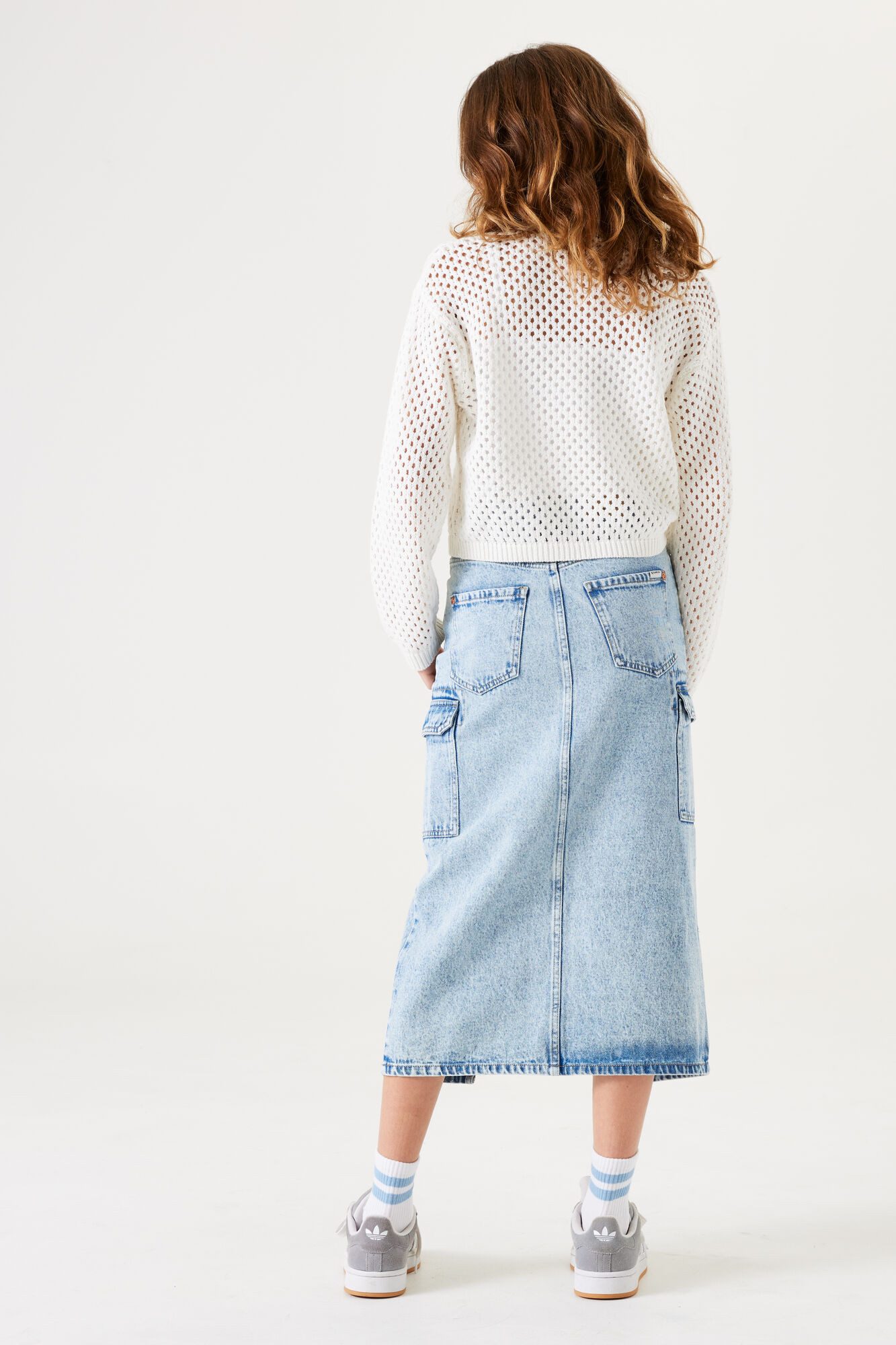 Garcia Jeansrock lang mit Schlitz