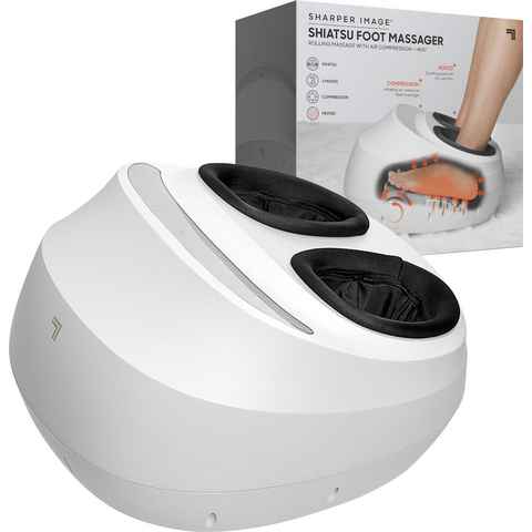 Sharper Image Shiatsu-Fußmassagegerät mit Luftkompression, Massagerolle, Fußmassage, mit Timer- & Wärmefunktion