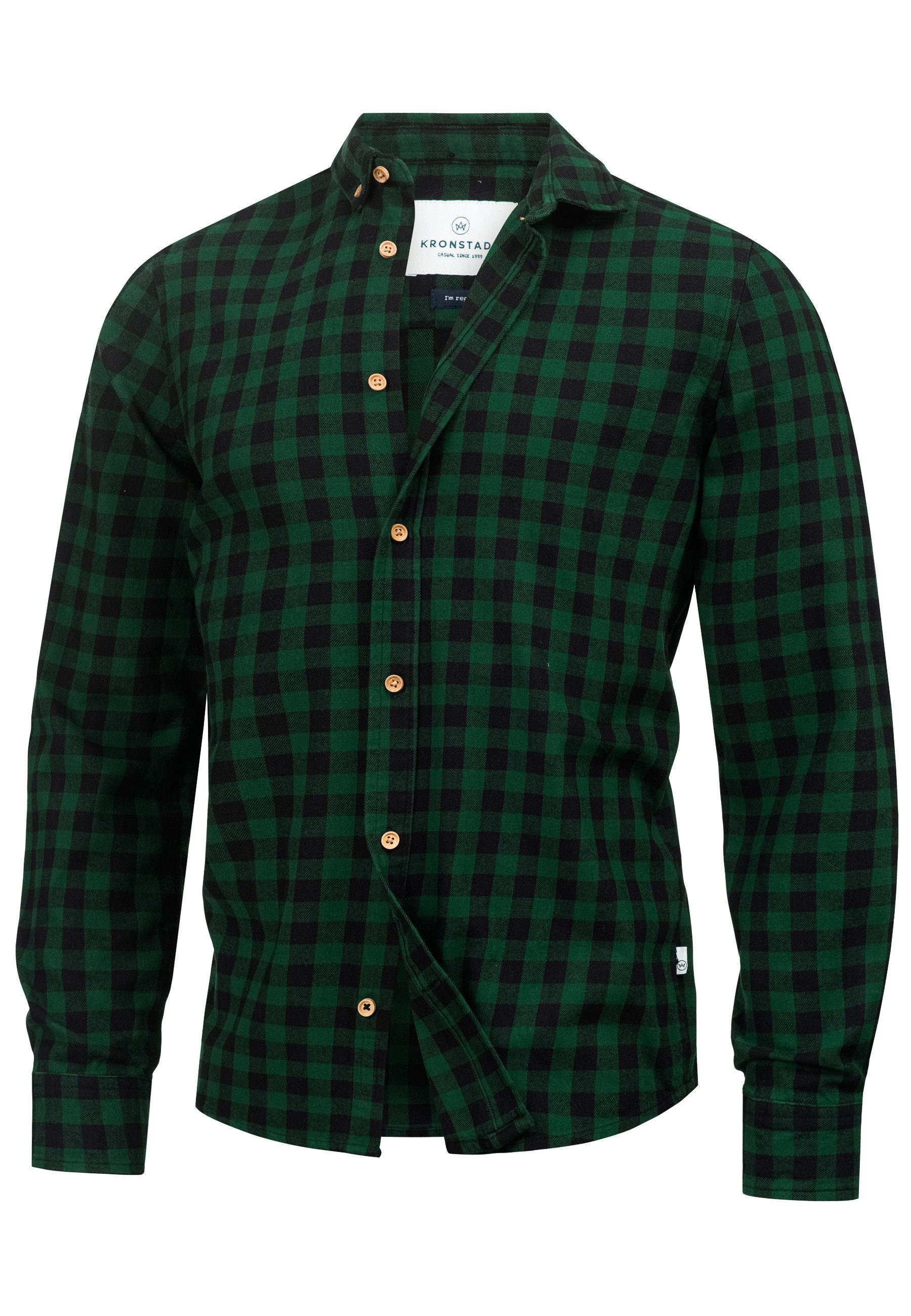 Kronstadt Langarmhemd Herren KSJohan Check Herrenhemd Langarm günstig online kaufen