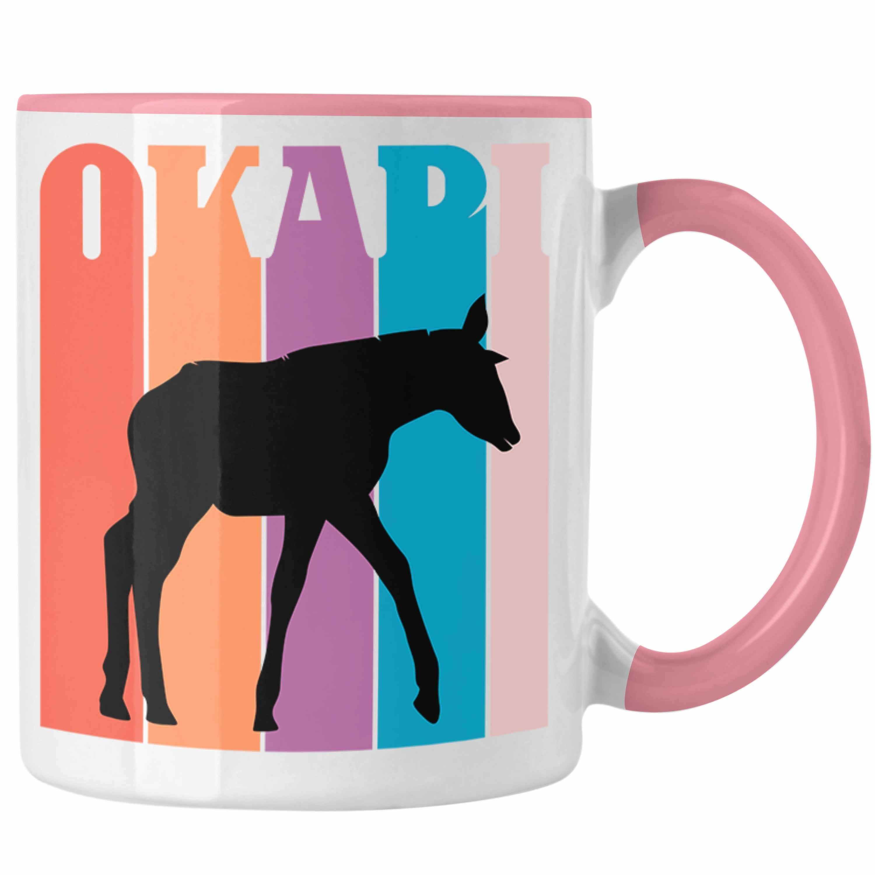 Tasse Liebhaber Tasse Grafik Lustige Okapi Trendation Rosa Okapi für Geschenk