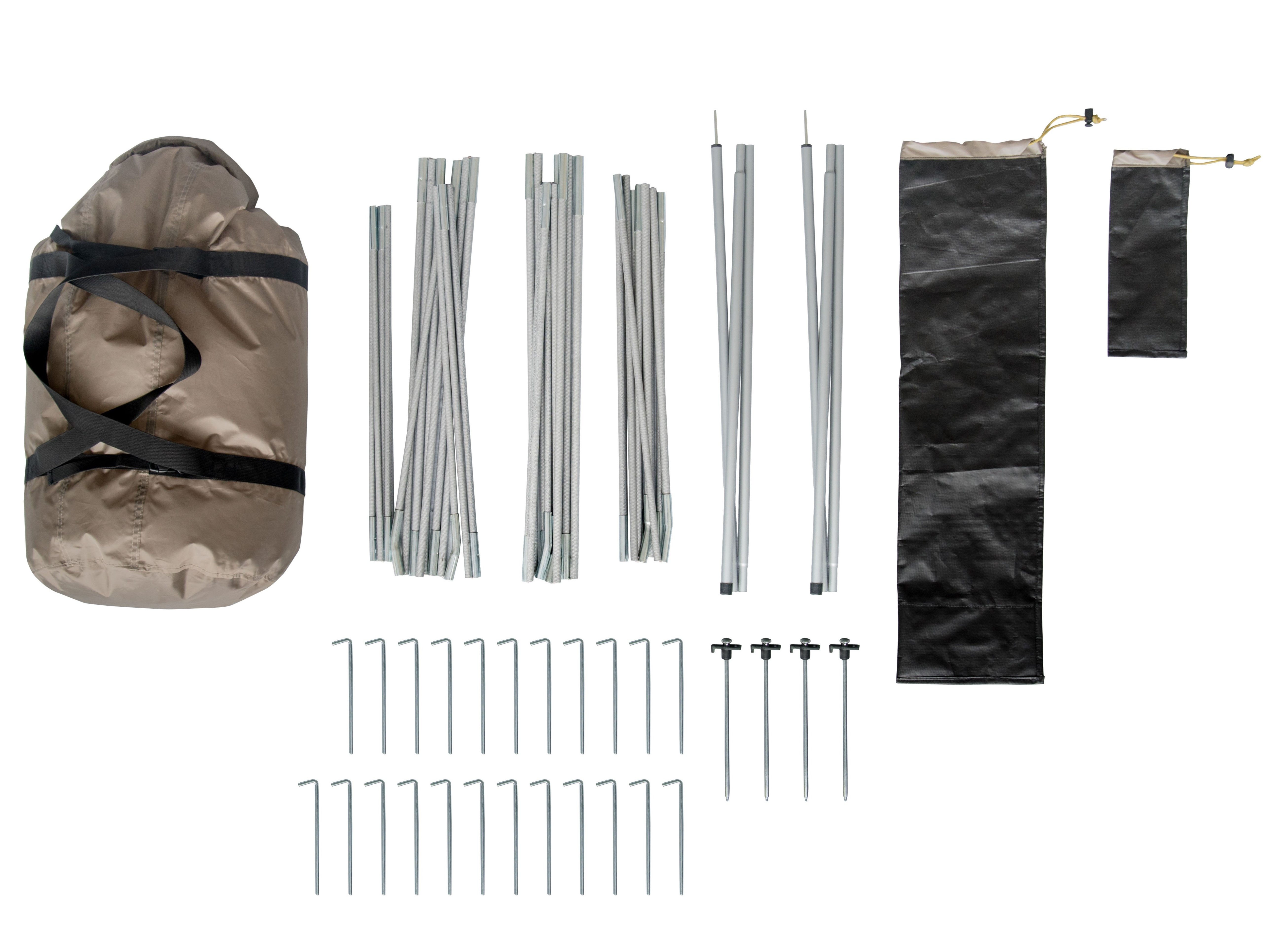 Tambu Tunnelzelt TAMBU - NIHAITA 5 - Familienzelt, Personen: 5, 100 % recycelter Polyester, PFC-frei