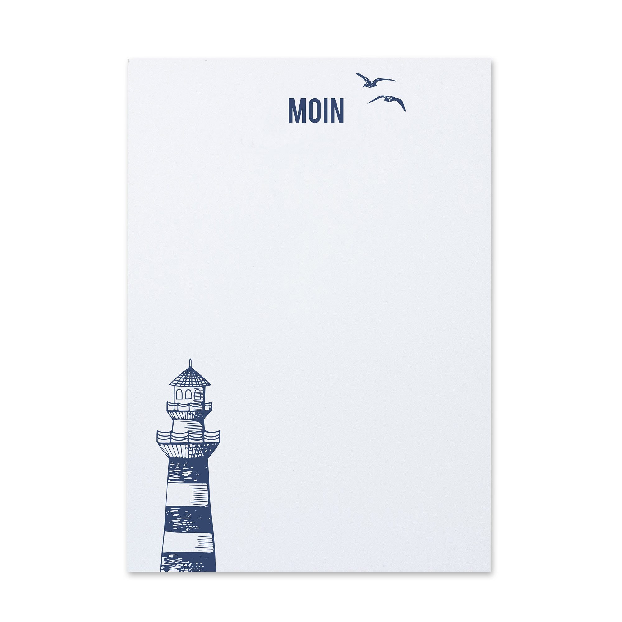 Notizblock Notizblock Moin mit Leuchtturm