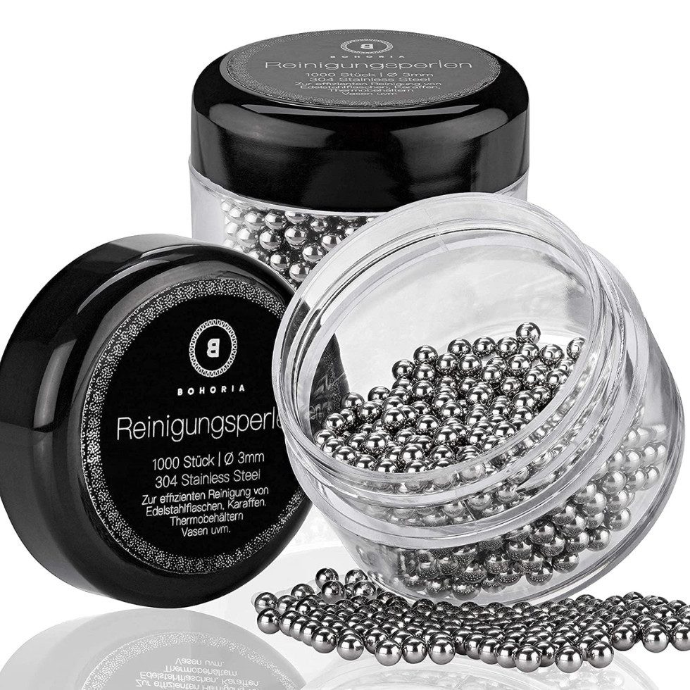 BOHORIA Reinigungs-Set Reinigungsperlen aus hochwertigem Edelstahl