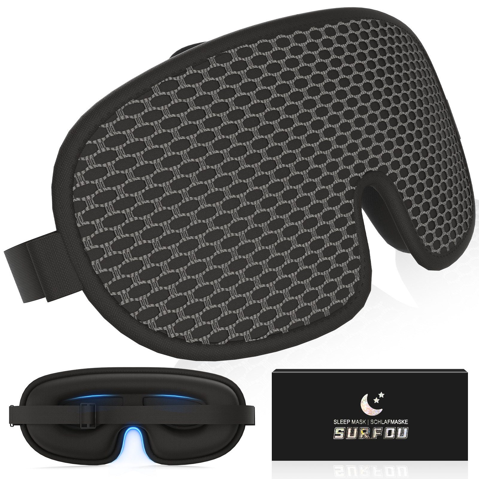Schlafmaske 3D Schlafmaske für Damen & Herren – Lichtdicht & Atmungsaktiv