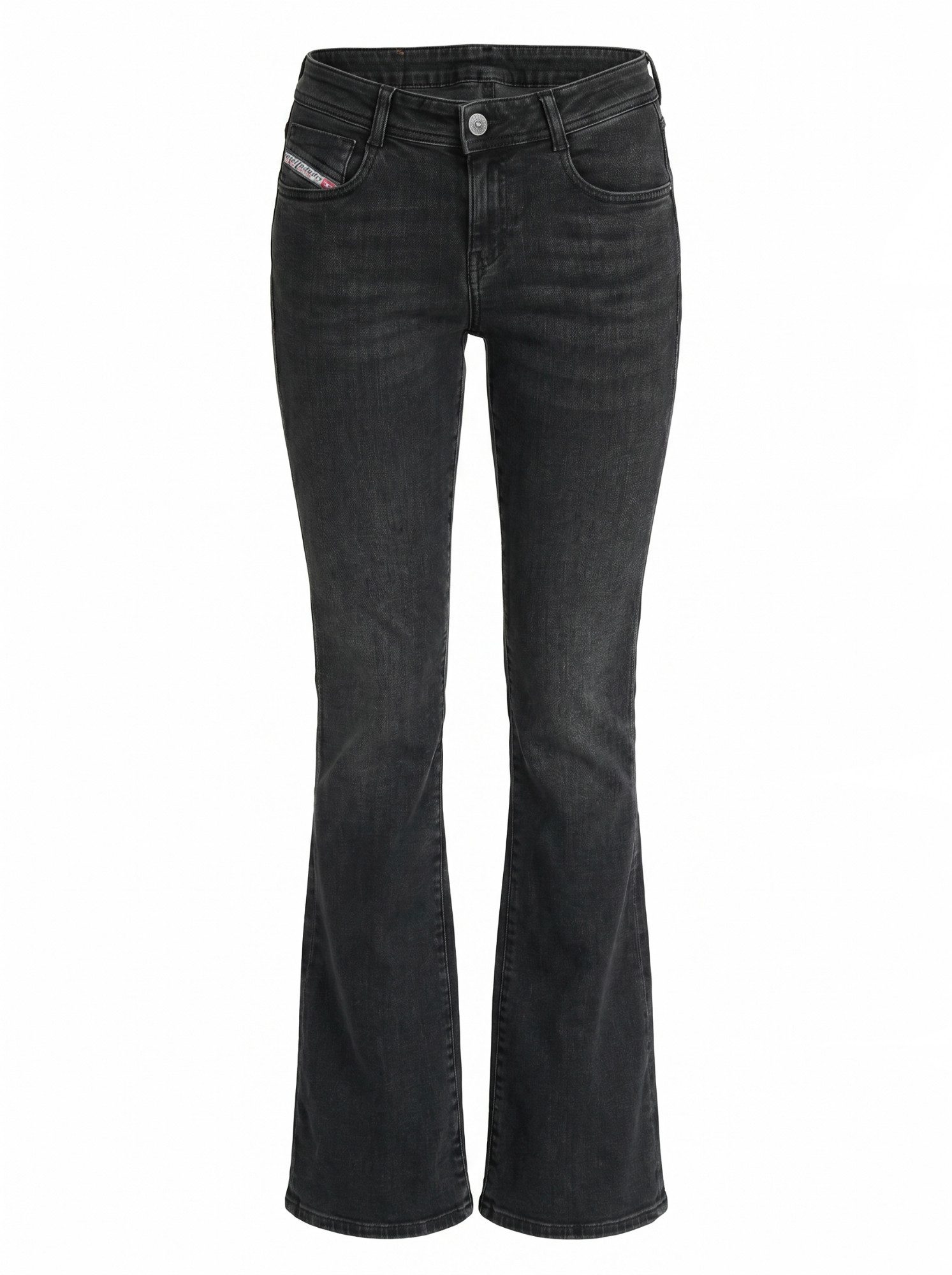 Diesel Bootcut-Jeans schmale, ausgestellte Beinform - D-EBBEY R9G61 Extra-lange Beinpartie