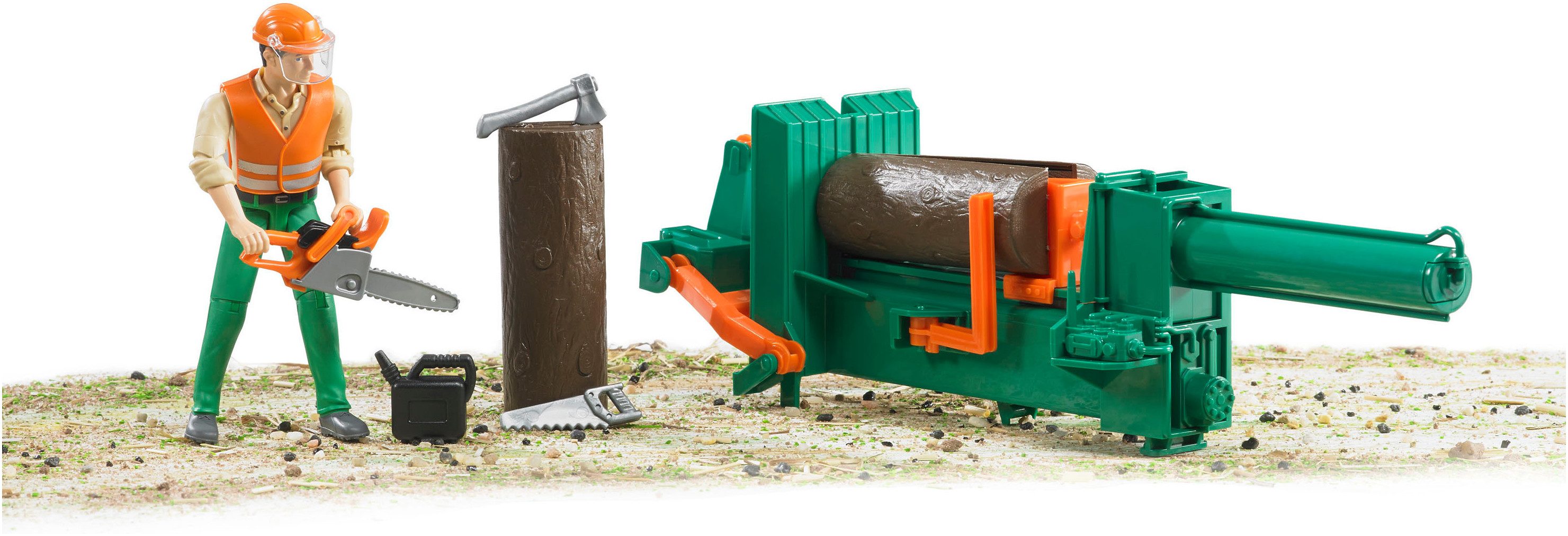 Bruder® Spielwelt bworld, Forstwirtschaftset (62650), Made in Europe
