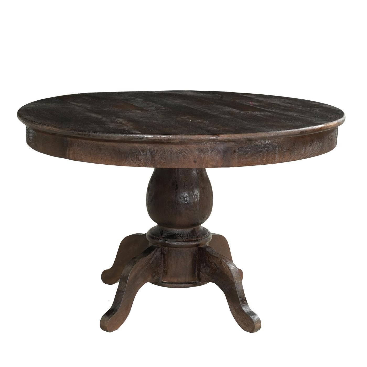 baario Esstisch Esstisch LA BEAUME 100cm, Landhausstil antikbraun rund mass günstig online kaufen