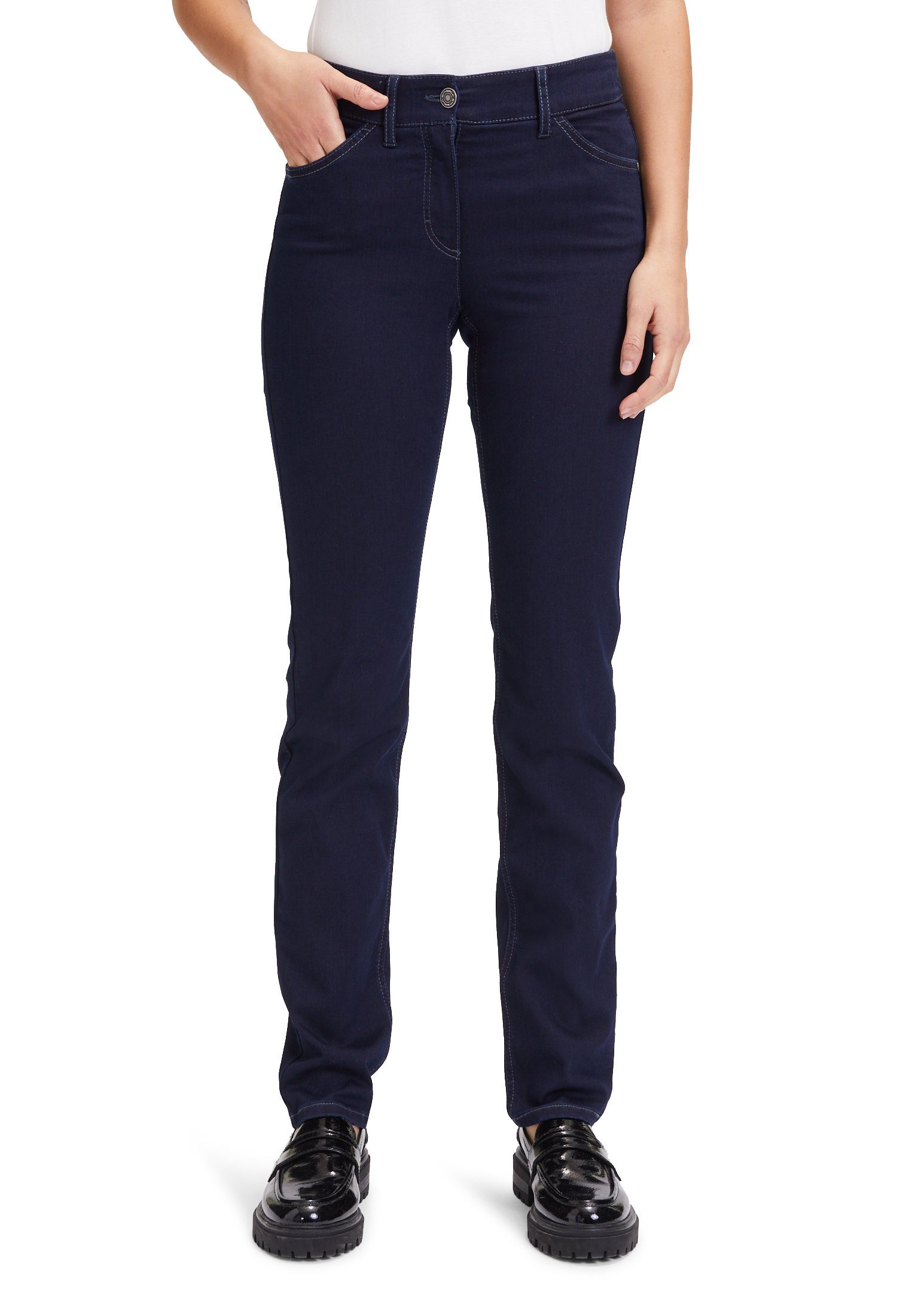 Betty Barclay Regular-fit-Jeans mit aufgesetzten Taschen Dunkelblau | Straight-Fit Jeans