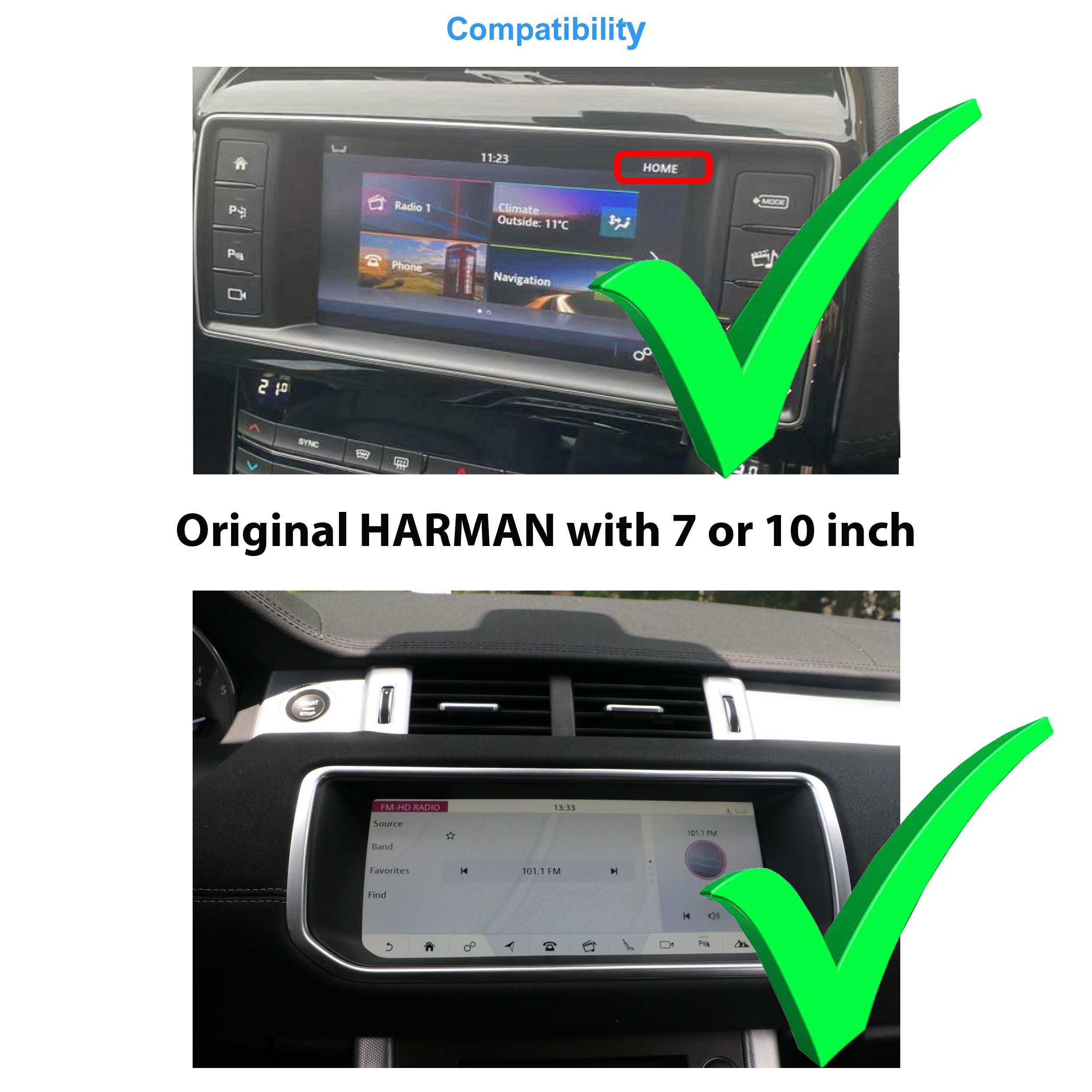 TAFFIO Für Range Rover Evoque HARMAN DUALSYSTEM 10" Touch Android GPS CarPlay Einbau-Navigationsgerät