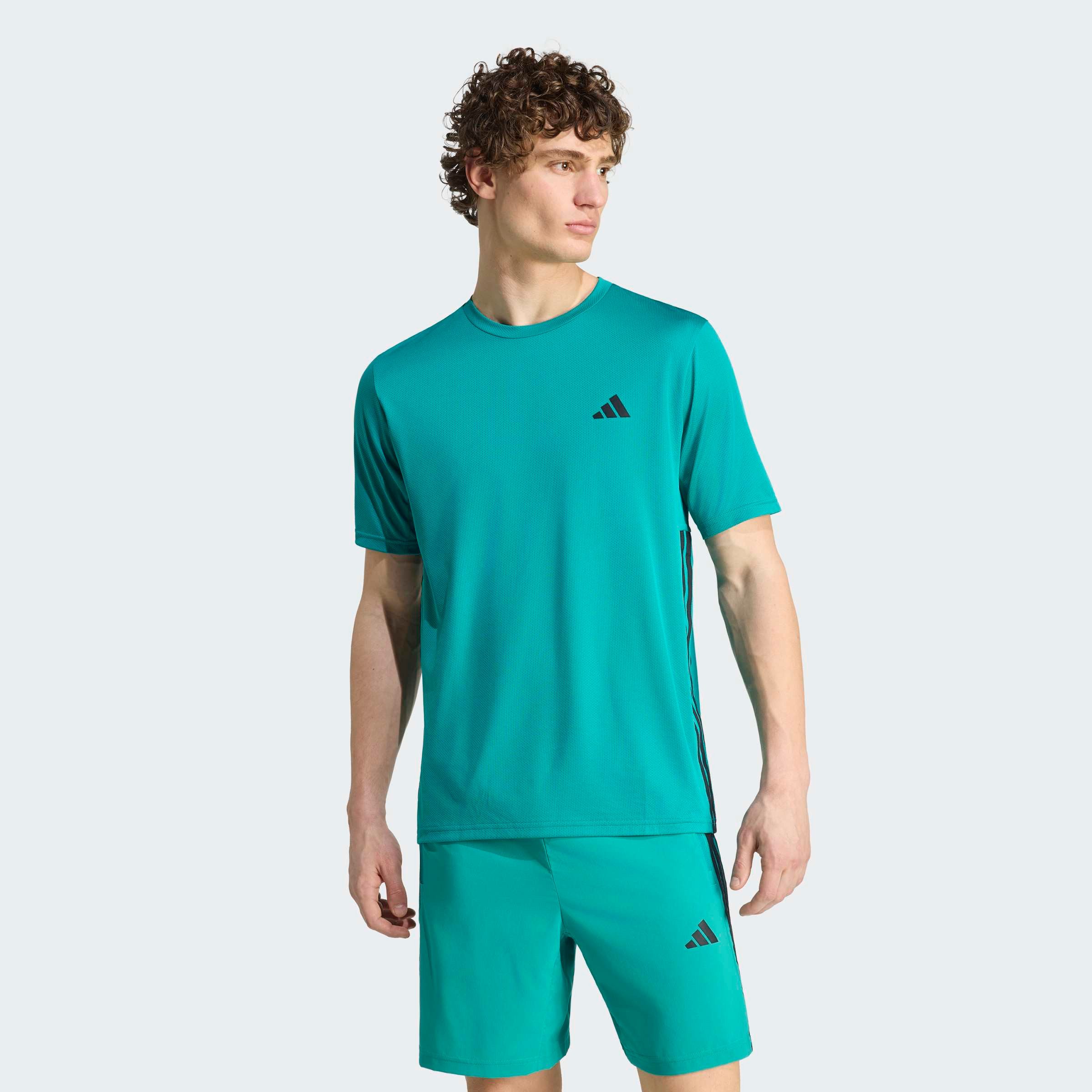 adidas Performance T-Shirt WORKOUT ESSENTIALS BASE 3-STREIFEN