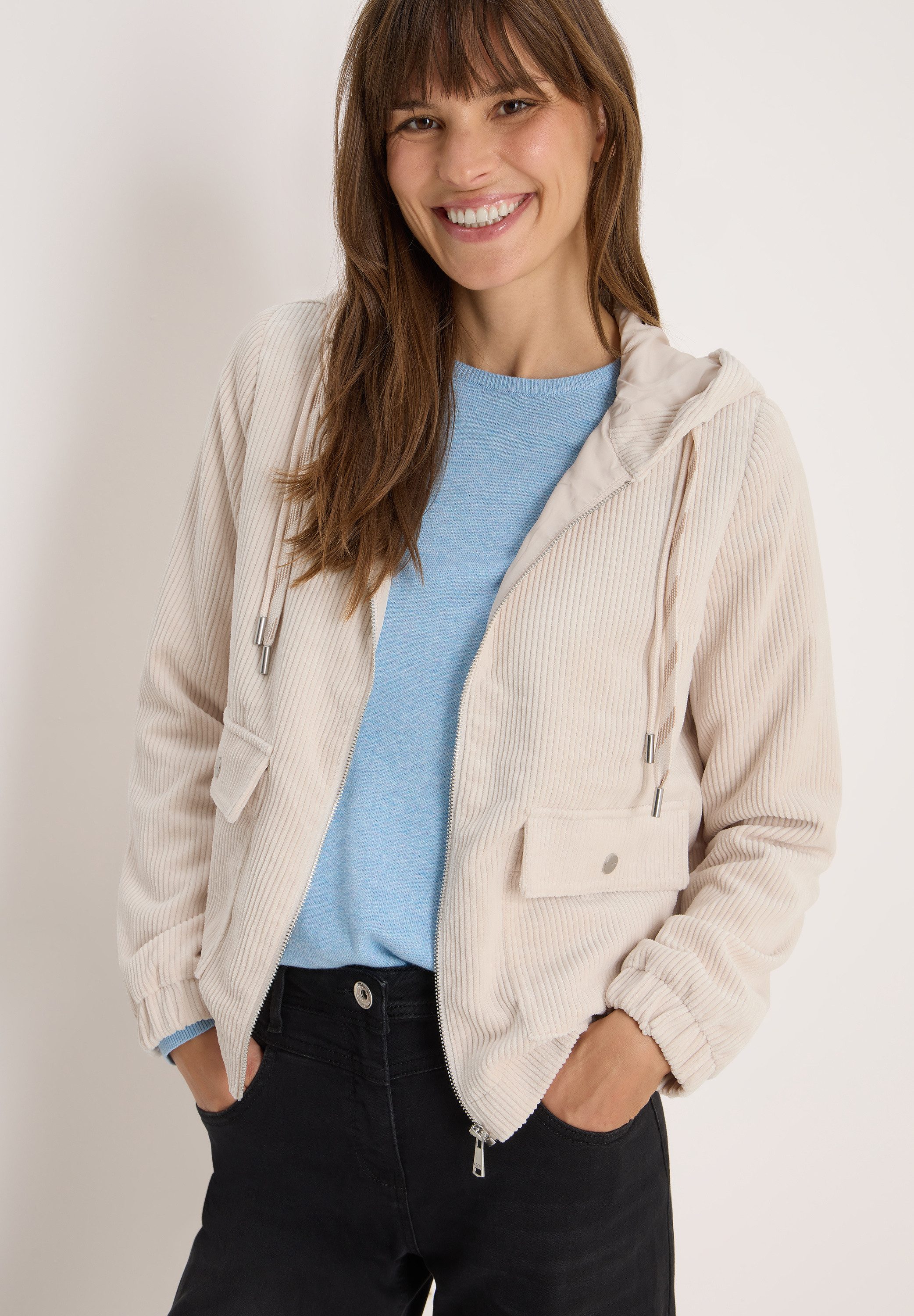 CECIL Cordjacke mit Kapuze günstig online kaufen
