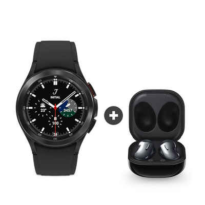 Samsung Galaxy Watch4 Classic 42 mm Smartwatch (3,04 cm/1,2 Zoll, Wear OS by Google) Set, 2-tlg., Buds Live