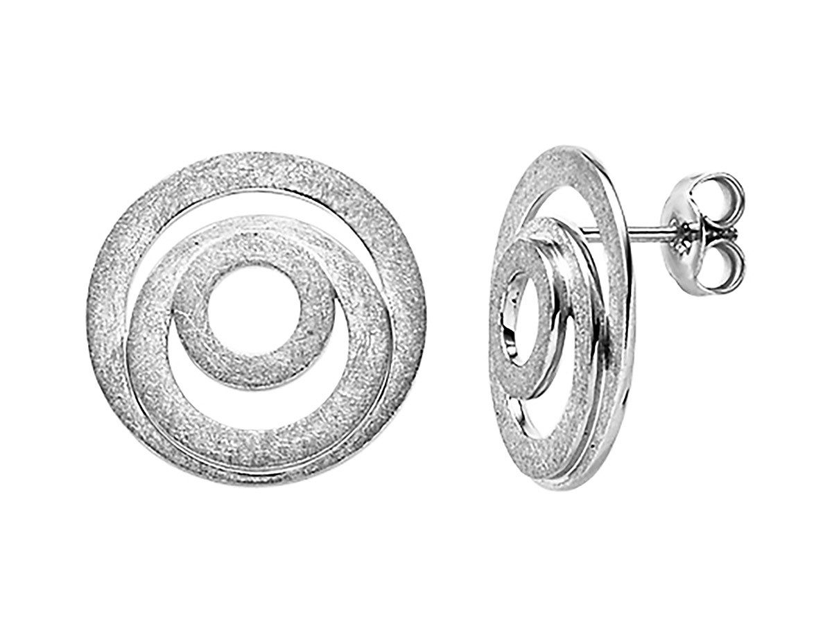 VIVENTY by Adler Paar Ohrstecker Damen-Silber Eismatt