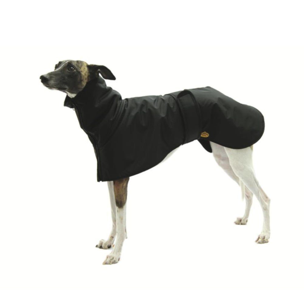 Hundemantel eleganter Hundemantel speziell für Windhunde, Schwarz, 43 cm
