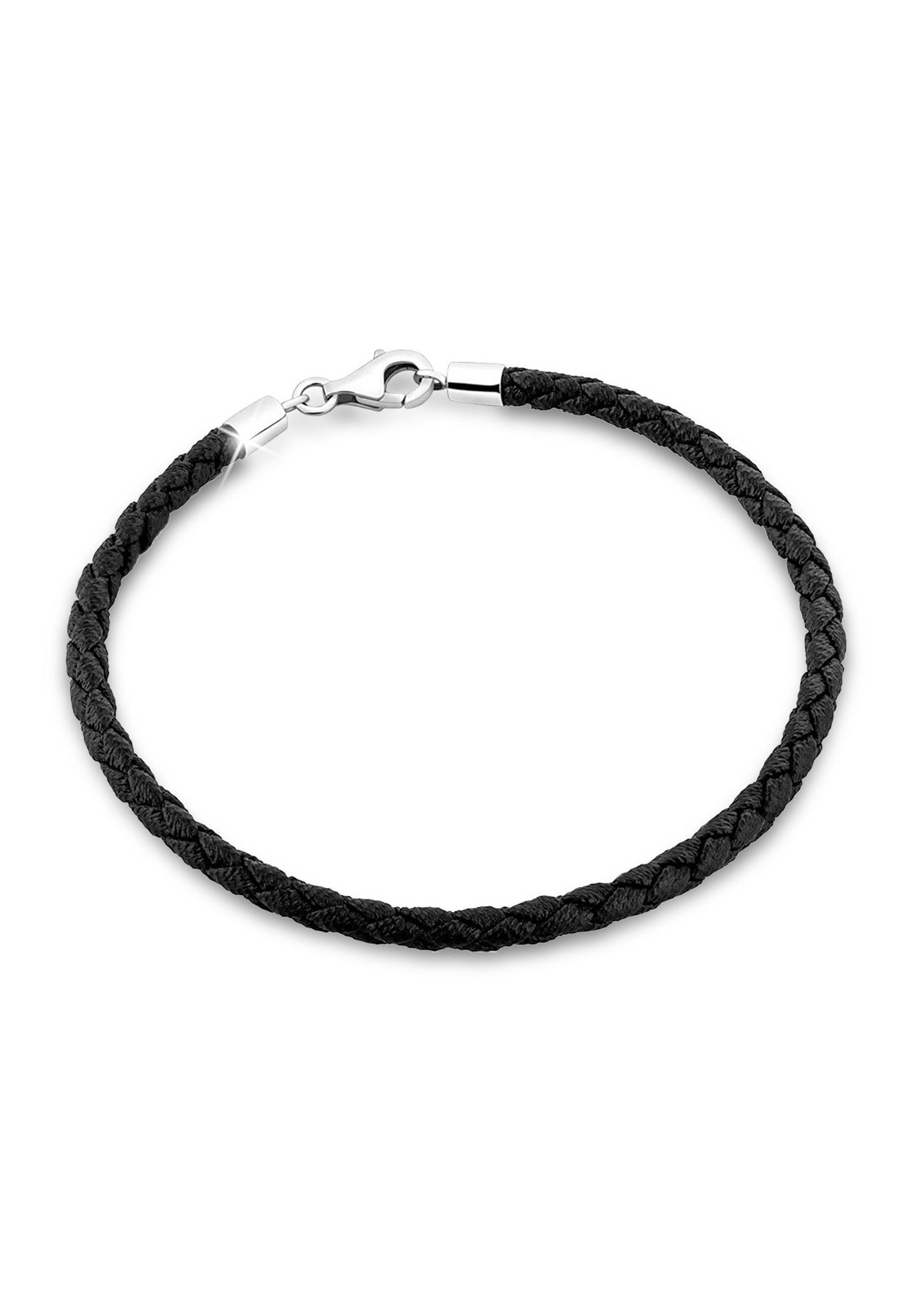 Nenalina Armband Bead Anhänger Bettelarmband Fake Leder 925 Silber (kein Set, 1-tlg)