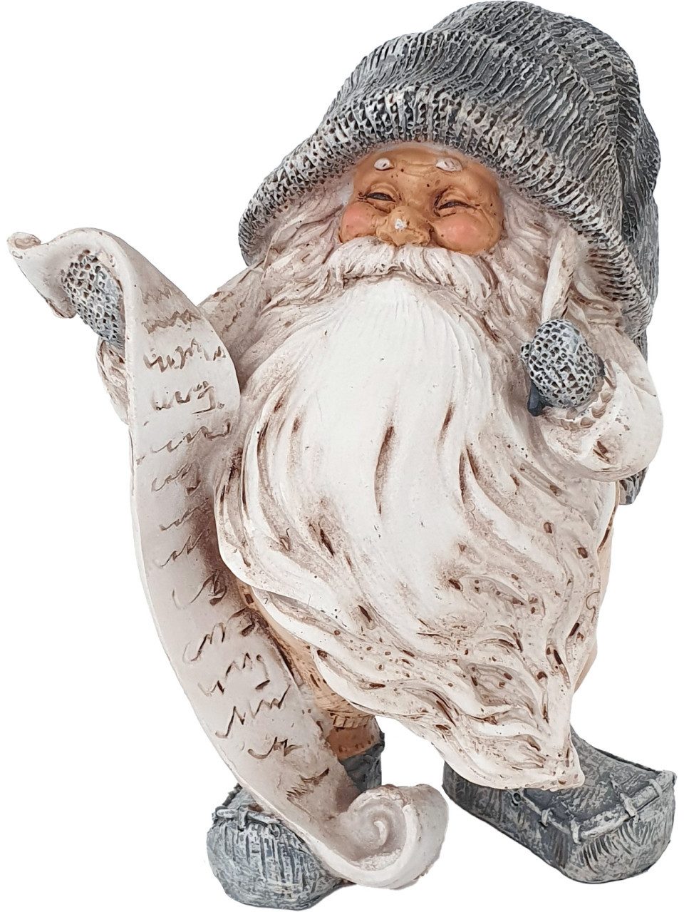 Figurendiscounter Weihnachtsfigur Dekofigur Імп grau 14,5 cm