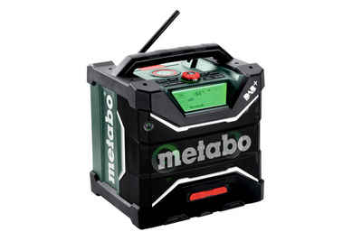 Metabo Professional RC 12-18 32W BT DAB+ Akku Baustellenradio (Digitalradio (DAB), zusätzlich analoger UKW (FM) Empfang, mit Akku-Ladefunktion im Karton)