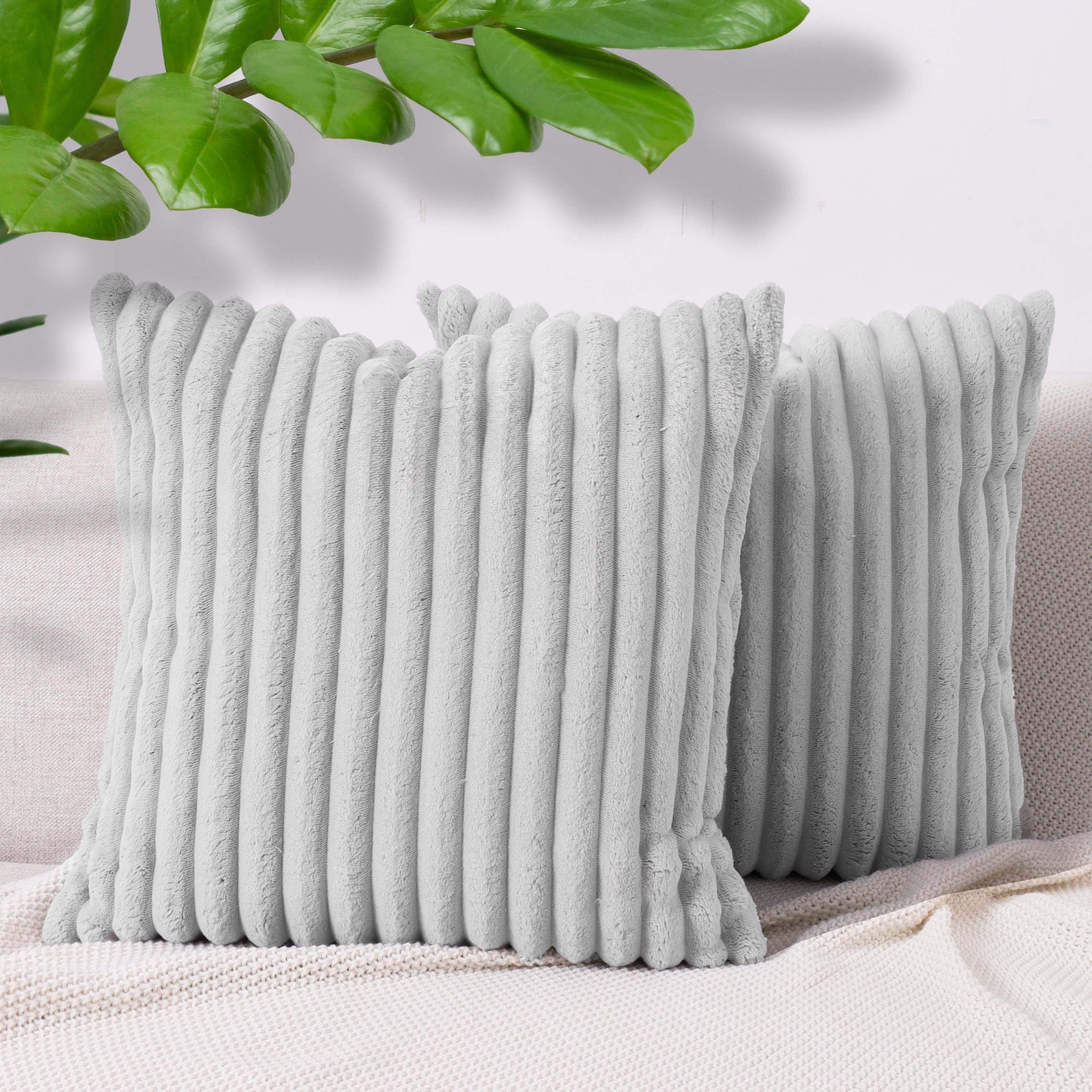 Amilian Dekokissen 2er Set - Zierkissen mit Füllung; Sofakissen; Couchkissen, (2 Stück), 40x40 cm, Dekokissen mit Füllung und Bezug; Wohnkissen