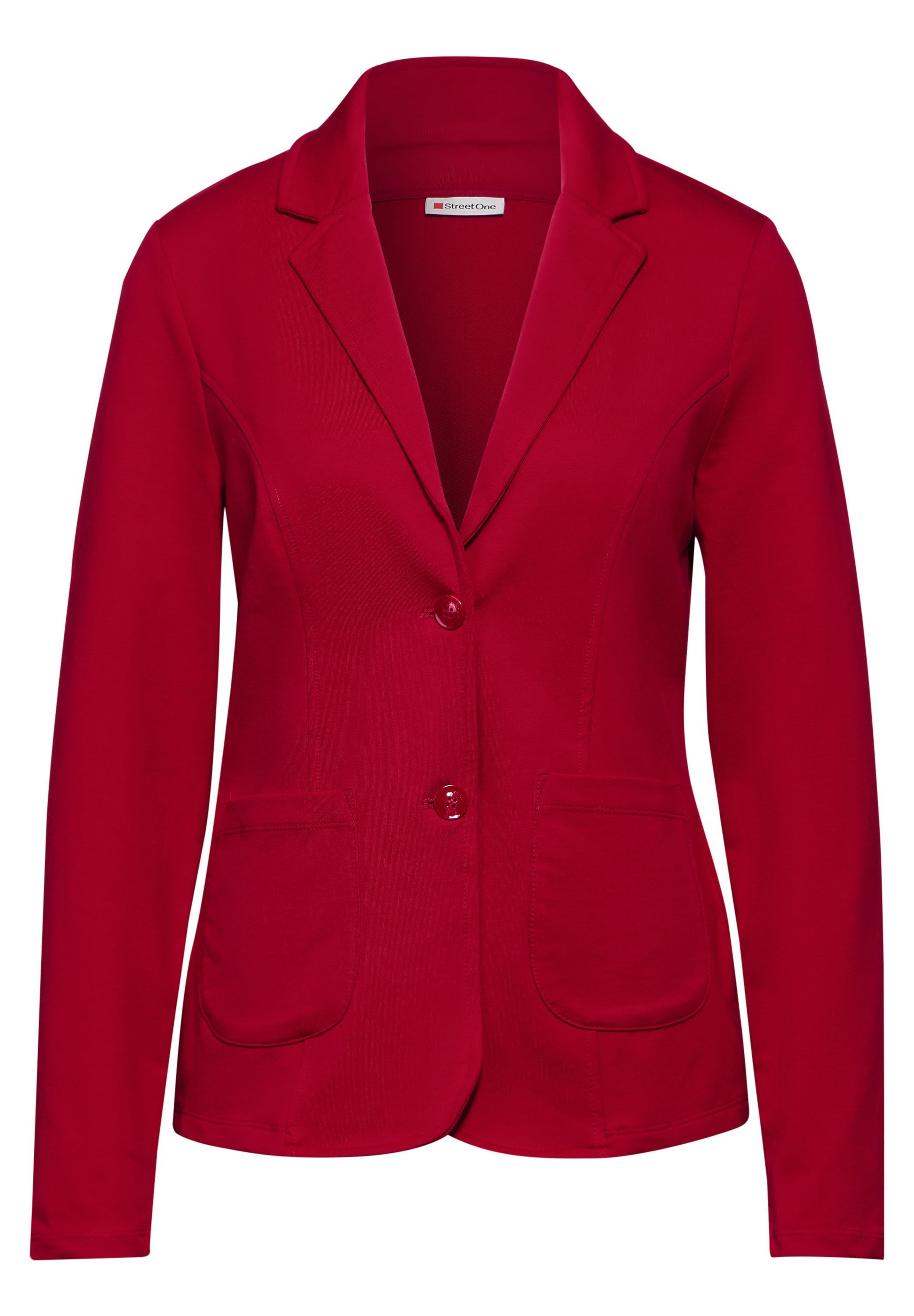 STREET ONE Sweatblazer, aus Baumwolle mit Stretchanteil günstig online kaufen