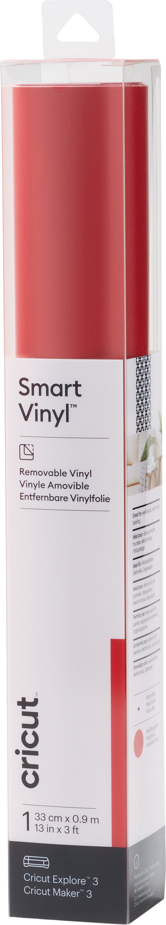 Cricut Dekorationsfolie Vinylfolie Smart Vinyl Removable, selbstklebend 90 cm x 33 cm