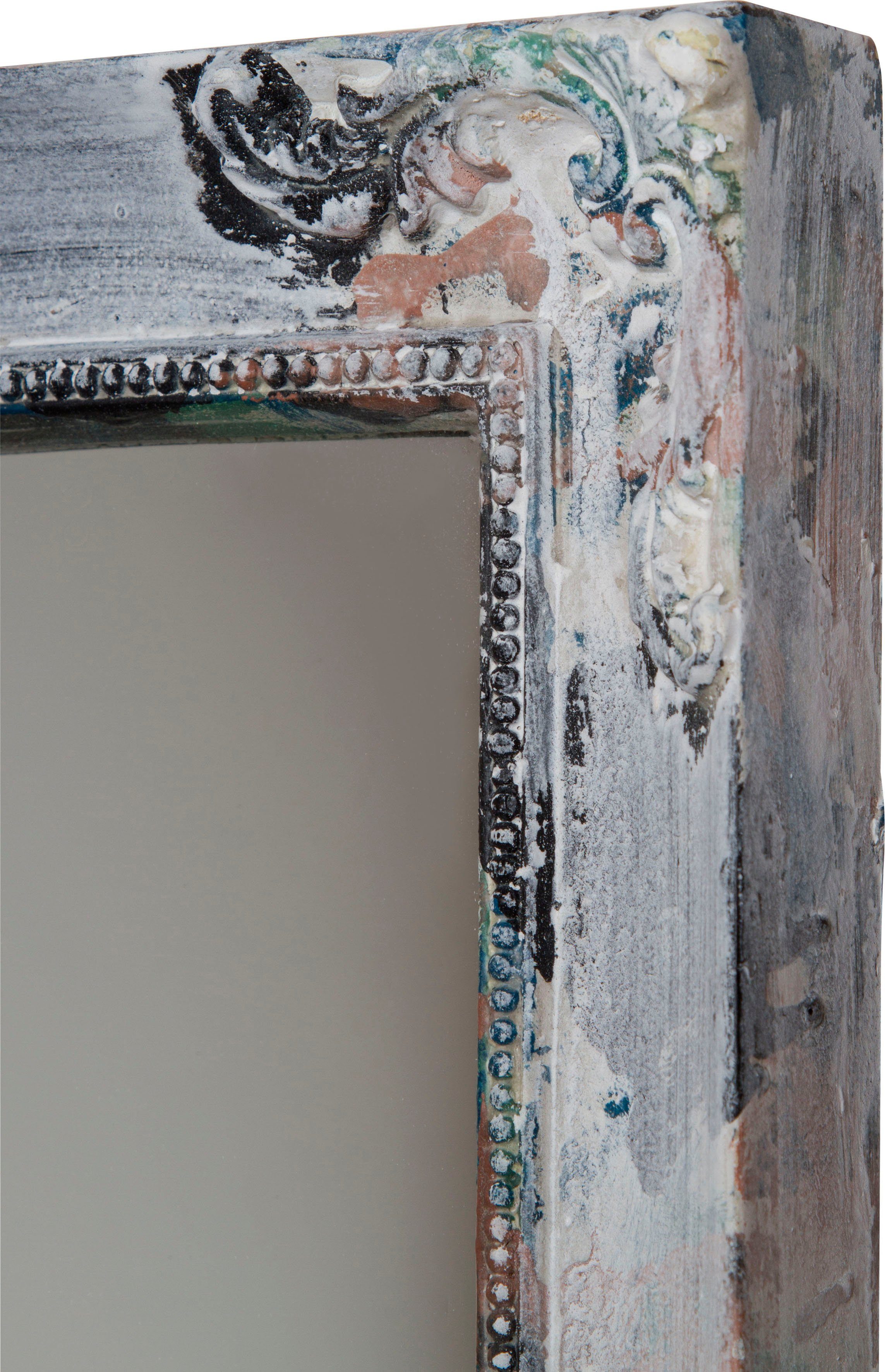 Optik Shabby rechteckig, Manja aus & Myflair verzierter (1-St), Accessoires Holz, Rahmen Wandspiegel Möbel