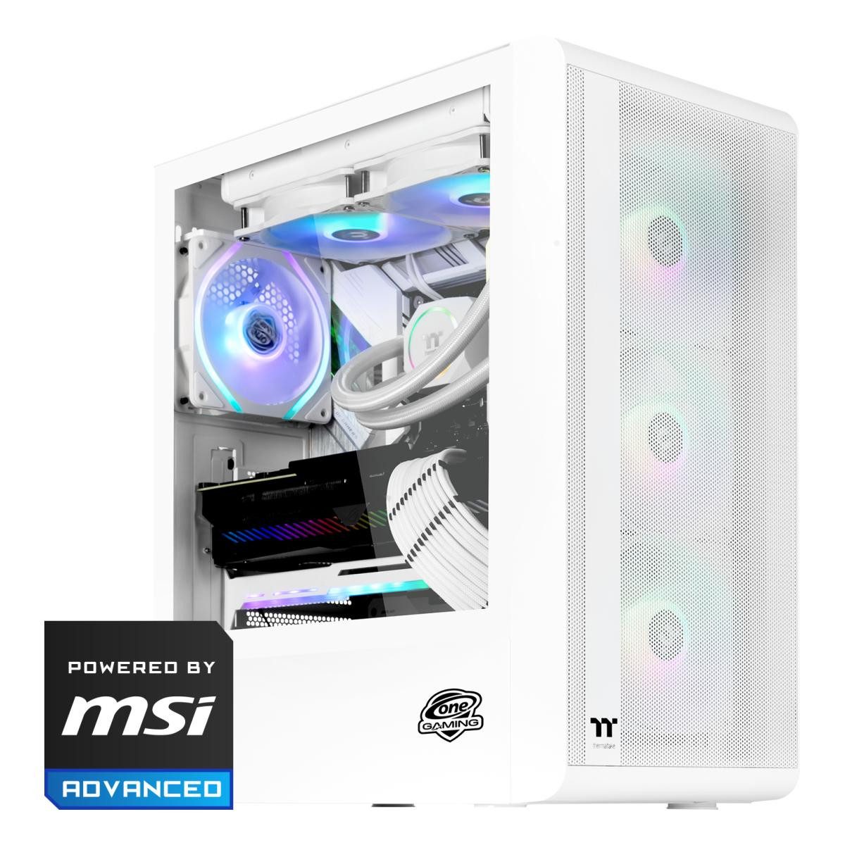 ONE GAMING Gaming PC White Edition AN050 Gaming-PC (AMD Ryzen 7 5800XT, GeForce RTX 5060 Ti, 32 GB RAM, 1000 GB SSD, Wasserkühlung)
